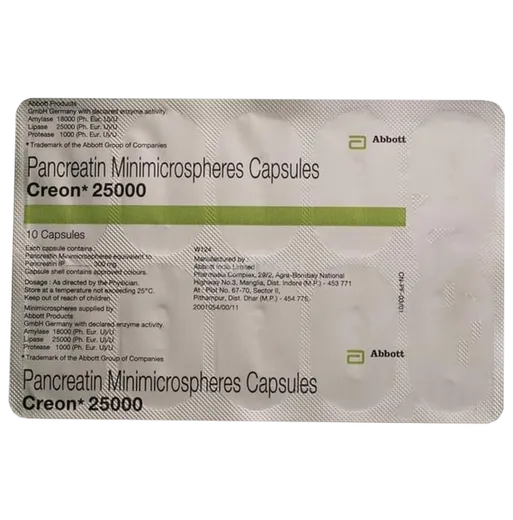 creon 25000 capsule 10's